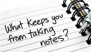 Effectively Taking Notes For Your Improvement Part 1